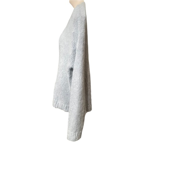 Eileen Fisher Gray Mohair Alpaca Crew Neck Sweater Size M - Picture 5 of 11